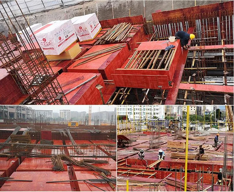 1220X2440mm Construction Plywood Shuttering Plywood Formwork Marineplex Plywood