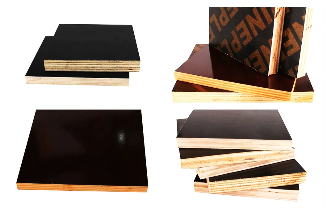 1830*3660mm Film Faced Plywood for Construction (Bright Gloss and Smooth Surface) Customize Size Also Available.