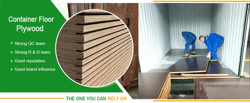 28mm Hardwood Container Plywood Floor for Dry Container Repair