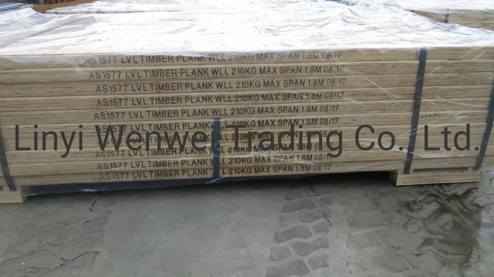 39× 230× 1200mm Structural LVL Scaffold Plank for Australia Market.