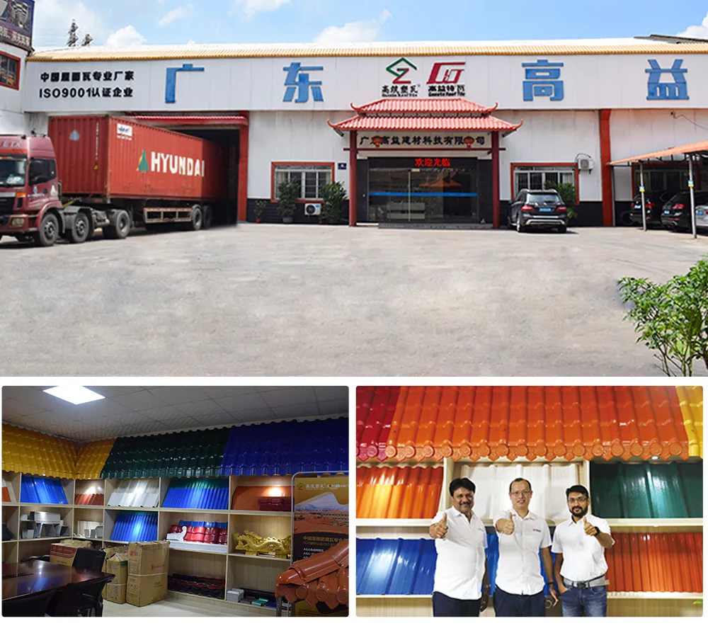 3mm Thick Plastic PVC Roof Tiles Colombia 1130 Resindencial ASA PVC Roof Tile