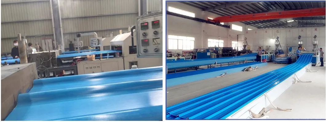 Anti-Corrosion PVC Trapezoidal Corrugated PVC Roof Sheet 900-1130mm