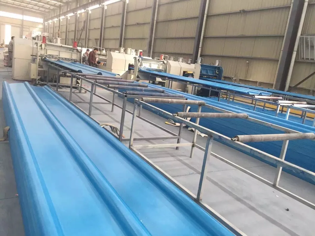 Anti-Corrosion PVC Trapezoidal Corrugated PVC Roof Sheet 900-1130mm