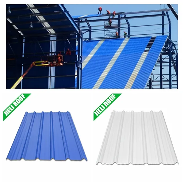 Color Lasting Corrugated Plastic Roofing Sheets 1130