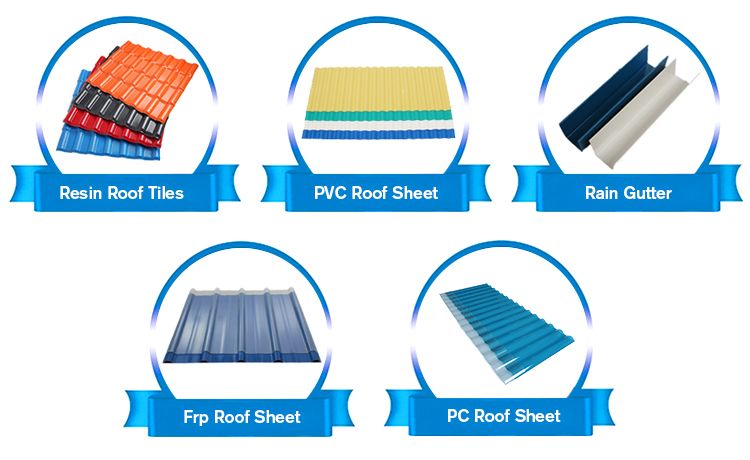 Corrugated Trapezoidal Wave Roof Shingle Anti-Corrosive ASA PVC/UPVC Roof Tile for Industry Anti UV Various Durable Using Roofing Tile Popular in Ecuador