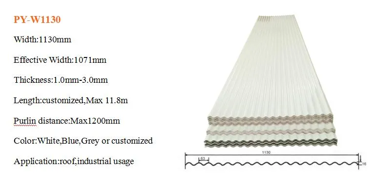 Hot Sale Roofing Material Wave PVC Roof Sheet for Fence