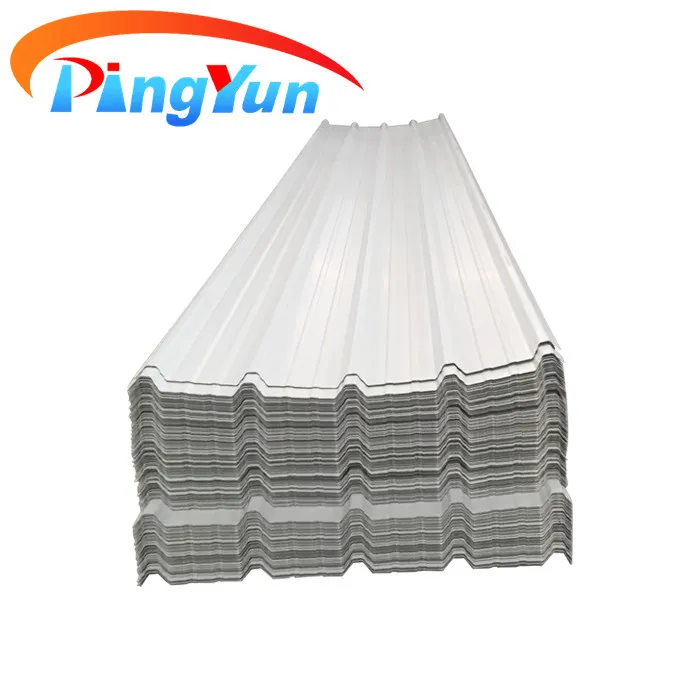 Jinan Pingyun 1130 mm Good Waterproof UPVC Roofing Sheets for Temporary Housing