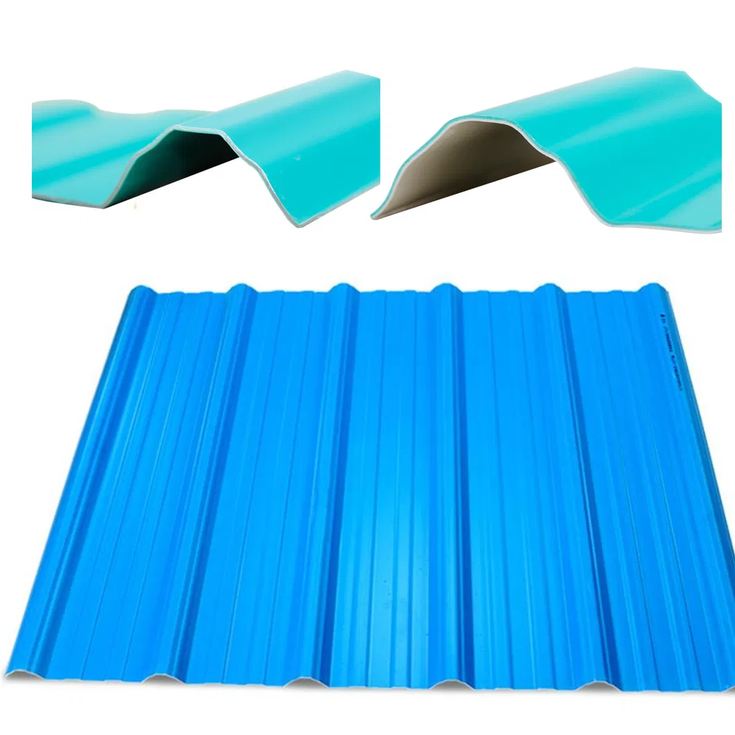 Kunshang Anti-UV ASA Coated UPVC Corrugated Roofing/Roof Sheets