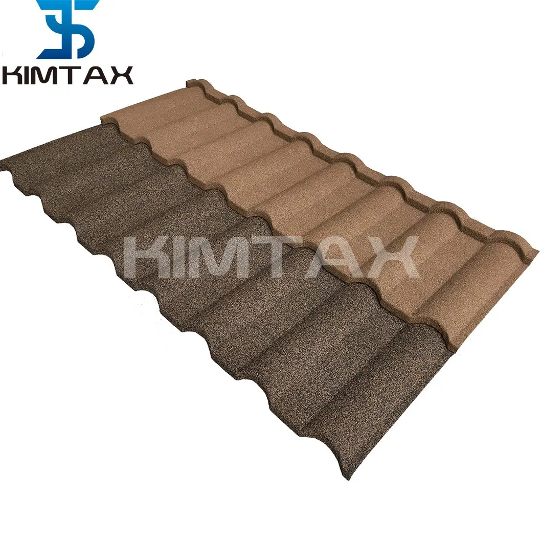 Milano China Red Long Lasting Alu-Zinc Steel Metal Roof Tiles