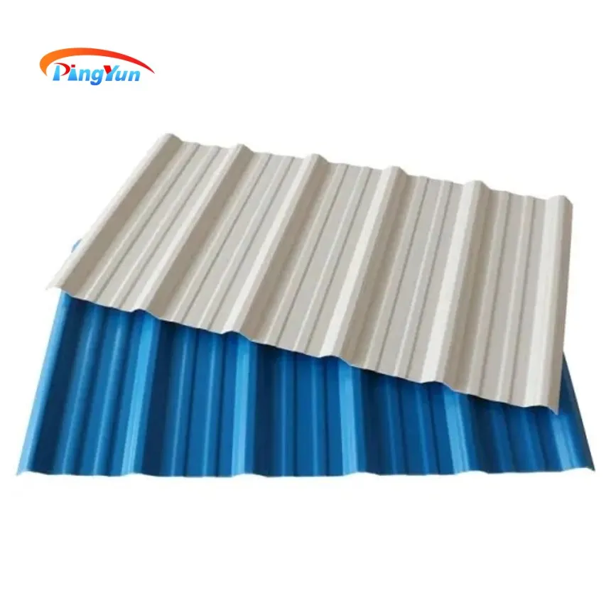 Plastic Building Material PVC Roof Tiles Fashion in Colombia Colorful PVC Trapezoidal Wave ASA Corrugated UPVC Roofing Sheet for Warehouse Popular in Ecuador